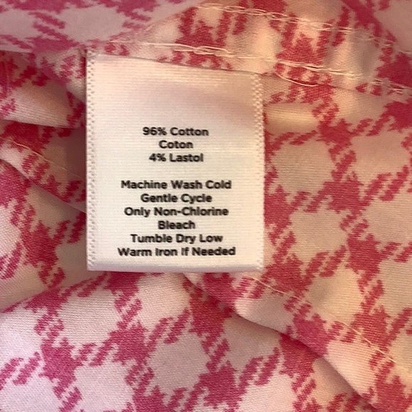 Pink and White Blouse - Talbot’s FTTS 16 - Picture 7 of 7